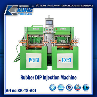 2 stations machine de fabrication de chaussures de caoutchouc DIP machine d'injection de chaussures