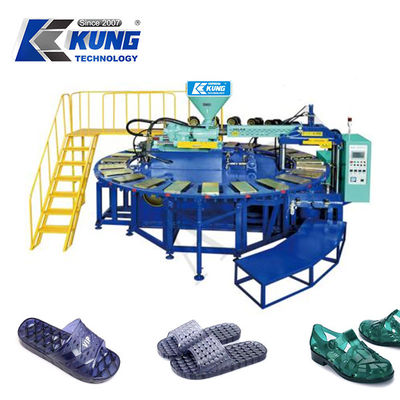 Machine de moulage par injection de chaussures en PVC en cristal en une / double / trois couleurs