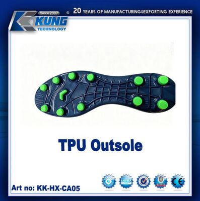 Soles de football en TPU de haute résistance avec système d'adhérence multi-poussoirs et structure légère pour les matchs et l'entraînement professionnels