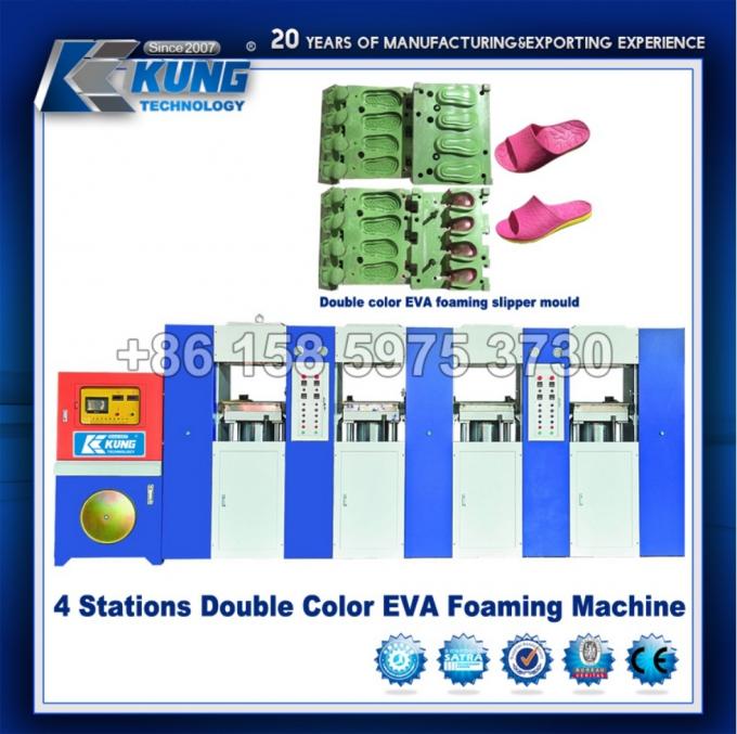 (Machine d'EVA) double machine de bâti de stations d'EVA Foam 6 de couleur