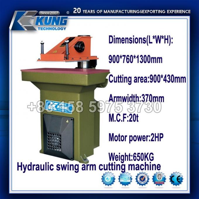 Découpeuse hydraulique de presse cliquant sure de bras d'oscillation