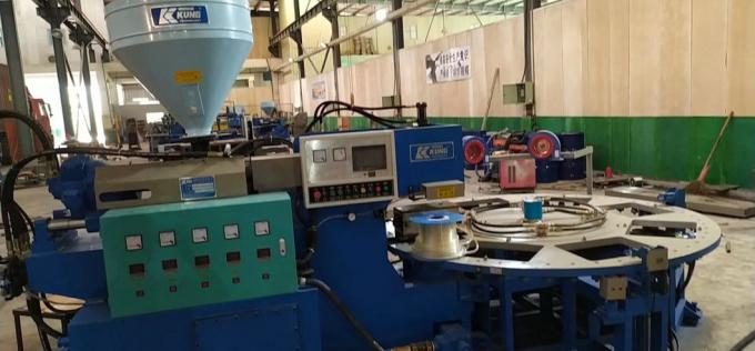 Machine simple de PVC Airblowing de couleur de 6 stations