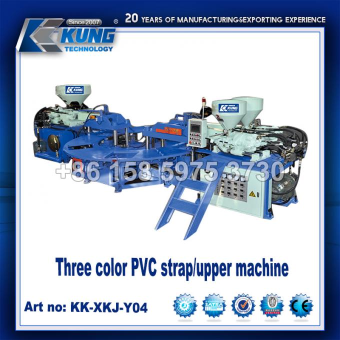 Double chaussure de machine de courroie de PVC de couleur faisant la machine