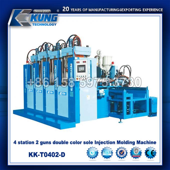 Machine unique de moulage par injection de double couleur de 4 armes à feu de la référence 2
