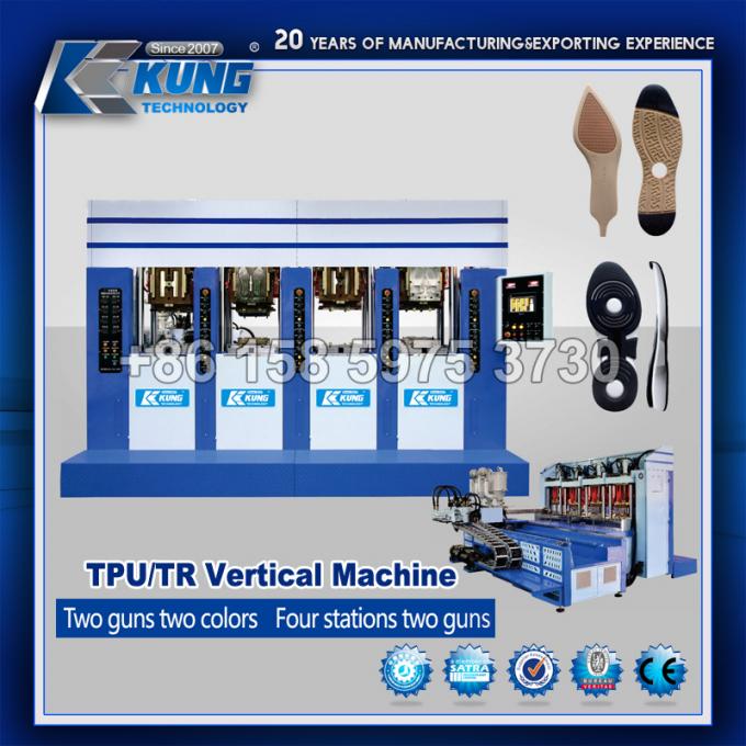 Références verticales de haute qualité de la machine quatre de TPU/TR deux armes à feu